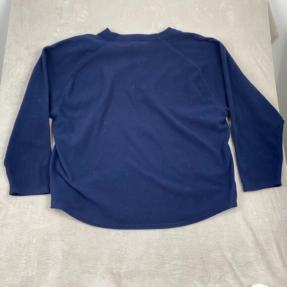 Syracuse University Men's Pullover Sweatshirt 2XL  Navy Blue Polyester Long Slee - Picture 10 of 10